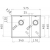 Zlewozmywak Pyramis ASTRIS (57,5x44) 1 1/2B FM lewy 101031201